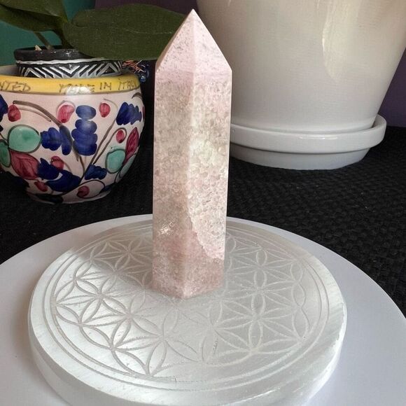 Pink Opal Crystal Tower Meditation Healing Stone (#5)‎ - Picture 4 of 12